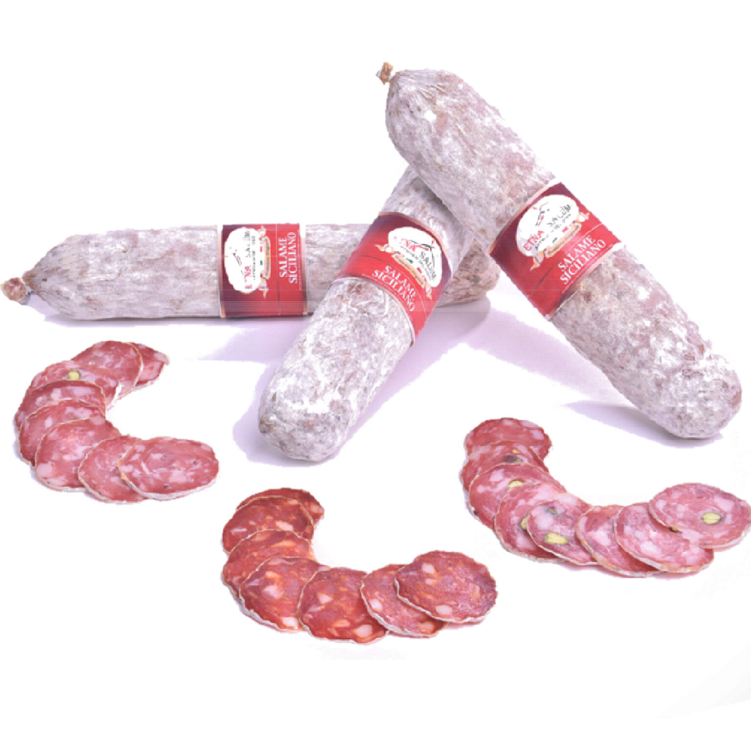 Salame Siciliano Casereccio Piccante Sottovuoto Etna Salumi