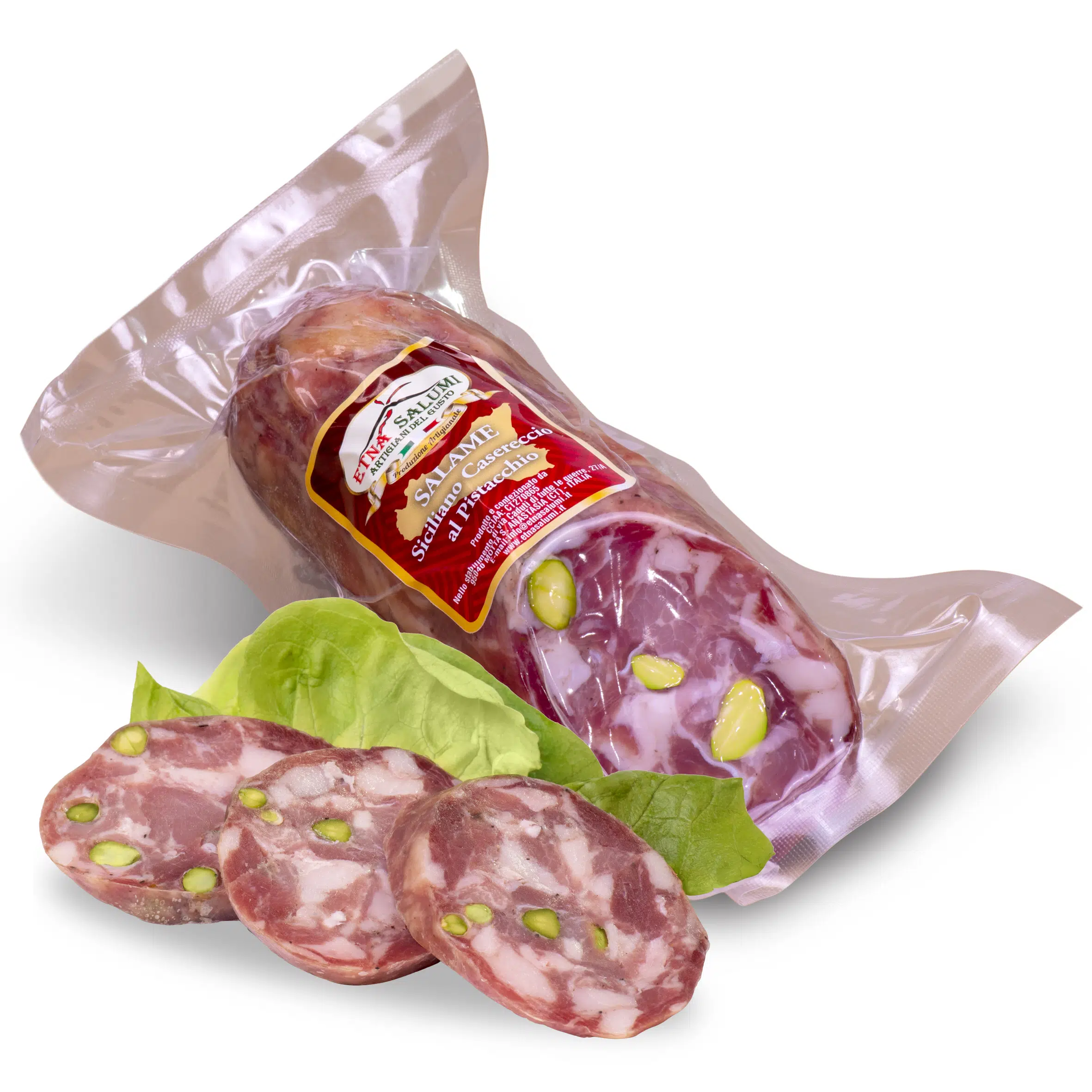 Salame Siciliano Casereccio Pistacchio Etna Salumi